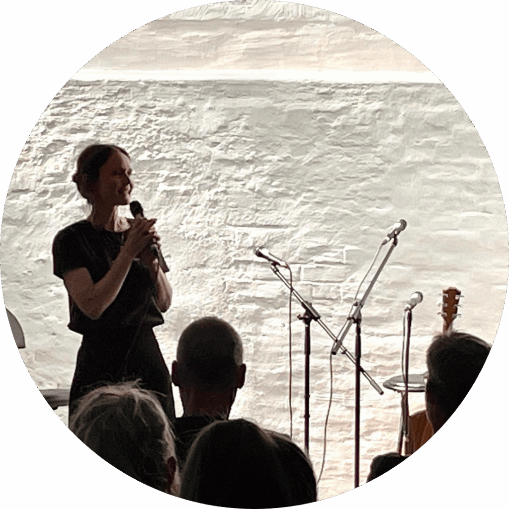 Jana Grobe auf der Bühne